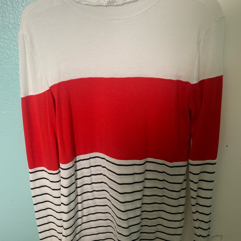 Red and White Shirt